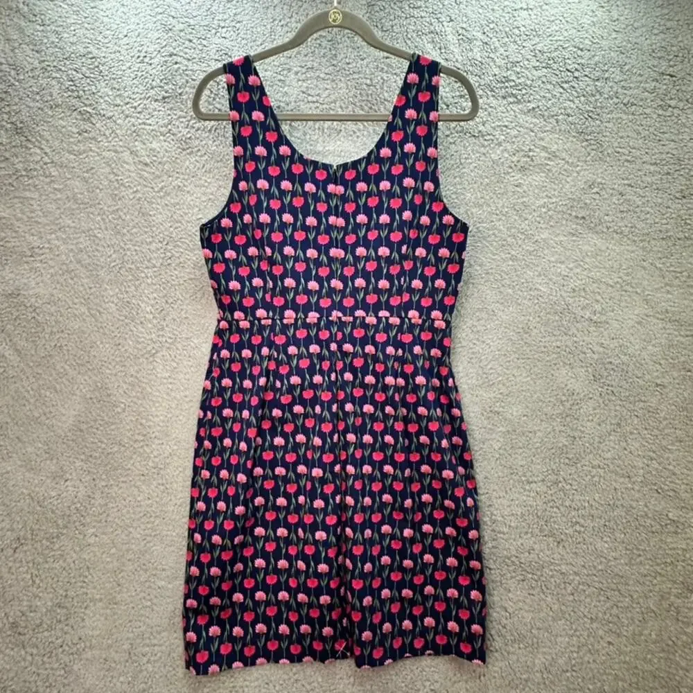 J.Crew Women's NWT Size 12 Sheath Dress Floral Design Sleeveless Lined Fitted